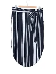 nwt DECJUBA • sz 12 Zuri Tie Waist Midi Skirt