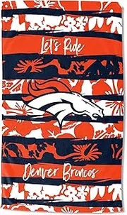 Northwest NFL Denver Broncos Beach Towel, 35 x 60, Pocket