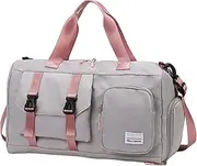 Fitness Duffel, Gym Bag, Lightweight Bag, Oxford Cloth Weekender Bag Carry On Tote Bags | Lightweight Small Travel Duffle Bag, Gym Yoga Bag Dry and Wet Separation for Sports, Women, Men
