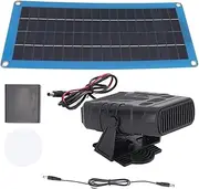 Solar Panel Heater, 30 W Solar Powered Heating Solar Panel, 43.5 x 20 x 0.5 cm Solar Panel Monocrystalline, Solar Power Set for Drying and Heating, Disc Heater, Portable Car Heater