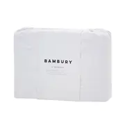 Bambury Cotton Sheet Set White Split King