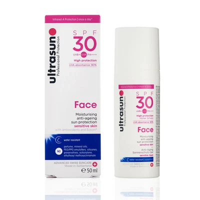 UltraSun | Face Anti-Ageing SPF 30 | Moisturising & Sun Protection | 50ml (2608)