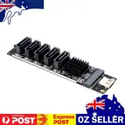USB C To SATA 3.0 Adapter 6Gbps Plug and Play Type C To 5-Ch SATA 3.0 Expander