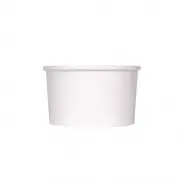 5Oz Paper Ice Cream Cups - 1000 Ct for Hot/Cold Foods, White (C-KDP5W)