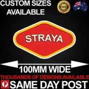 STRAYA VEGEMITE 1 100mm Wide Vinyl Car Sticker Decal Cheap Funny Aussie Meme 4x4