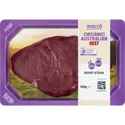 Macro Organic Beef Rump Steak 300g