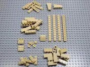 LEGO Lot of 47 Tan Bricks Plates 1x4 1x3 2x2