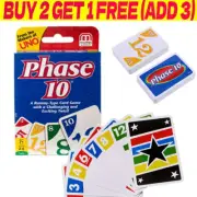Phase 10 Rummy Type Card Game Challenging & Exciting twist Family Board Games AU