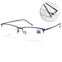 在飛比找momo購物網優惠-【ZEISS 蔡司】眉型半框光學眼鏡(深藍#ZS22113L