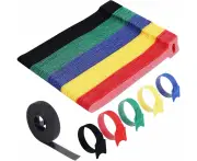 Back To Back Velcro 150Mm Length 20Pcs Multi-Color Pack Optional Black 10Mmx3Mtrs