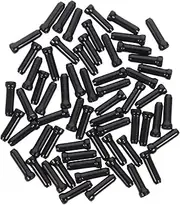 50pcs Bike Cable End Caps Metal Brake Supplies for Bicycles Aluminum Alloy Wire Tips Easy Install Replace for Safety