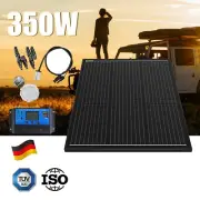 12V 350W Solar Panel Kit Mono Fixed Caravan 30A Controller Battery Charging USB