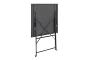 Bolero Black Pavement Style Steel Table Square - 600mm
