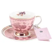 20 Year Roses Tea Cup And Saucer Pair Set Pink 200ml Drinking Cup Serveware