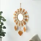 Macrame Tapestry Wall Hanging Mirror Ornament Decoration Backdrop Garland for