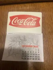 NEW 2024 Red fishtail Coke dash calendar