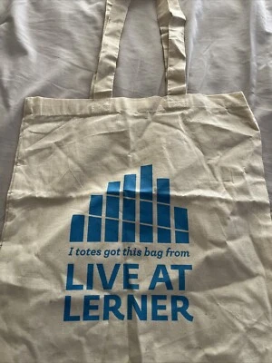 ✅NEW Columbia LIVE At LERNER Canvas Swag Tote Shopping Books Bag.