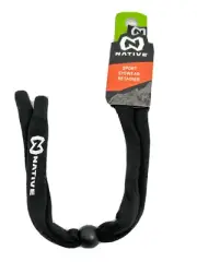 NEW NATIVE Black Sports Cotton Eyewear Retainer Cord with Cinch Bead
