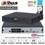 Dahua NVR4108HS-8P-EI 16MP 8-Channel 8PoE AI NVR WizSense Network Video Recorder