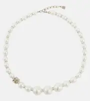 [Givenchy] Givenchy Swarovski®-embellished faux pearl necklace One Size white