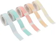 Morelian 5pcs Thermal Label Paper Roll for Q30 Label Maker Thermal Printer Continuous Adhesive Tag Waterproof Tear Resistant Oil-Proof Barcode Price Name Blank 14mm*30mm 160pcs/roll