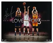 UDA KEVIN LOVE "FOR THREE" 20 x 16 AUTOGRAPH PHOTO AUTO UPPER DECK AUTHENTICATED