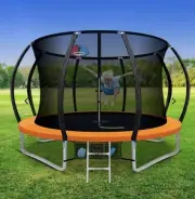 Everfit 10ft Trampoline with Basketball Hoop Kids