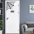 Spider Web Window On Wall Halloween Decoration Spider Sticker Decal Wallpaper