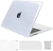 Emerald Green Sparkly Hard Shell Case for MacBook Air 13.6 Inch 2024