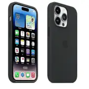 Apple Iphone 14 Pro Silicone Case With Magsafe Midnight Black