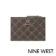 NINE WEST LINNETTE 經典零錢包短夾-LOGO咖啡(130336)