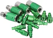 Air Coupler Plug Kit 1/4In NPT Air Tool Fittings Set Quick Connect Air Hose Fittings Air Compressor Accessories