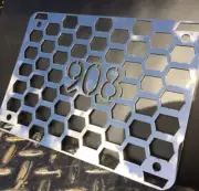 Stainless Kenworth T908 6" Air Ram Inserts - approx 20cm x 14cm