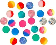 VICASKY 24pcs Colorful Bouncy Balls Rubber Bouncy Balls Birthday Bouncing Balls Ball Rubber Toy Party Bouncy Balls Small Bouncing Balls Rubber Balls Balls