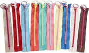OKJHFD Zips for Sewing, 10pcs Close End Handcraft Zipper 30cm Length Colorful DIY Zippers for Bag Clothing DIY Sewing Craft Tailor Bag Garment Pillow Dolls