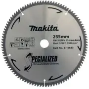 MAKITA 255mm 100T TCT Circular Saw Blade for Aluminium Cutting - Mitre Saws - SP