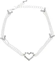 TEMPNAP Multilayer Titanium Steel Anklet Anklets Foot Bracelet Ankle Bracelet Adjustable Chains Bracelets Leg Toe Silver Jewelry Rhinestone Rings Gold Sandals Bead Bracelet Stainless Steel