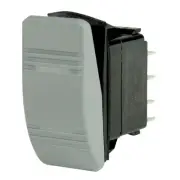 BEP CONTURA SWITCH DPST GRAY ON/ON 2 AMBER LED