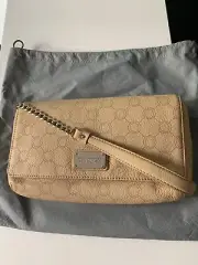 OROTON Venice Flap Over Clutch Bag Leather Gold Tone Chain Strap New XMAS SALE