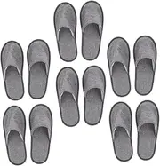6 Pack Women's Hotel Slippers Lightweight Reusable Spa Folding Slippers for Home Travel