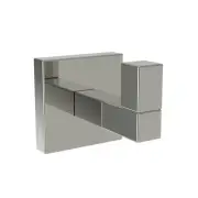 Newport Brass 2020-1650 Skylar Robe Hook With Secure Mounting - Nickel