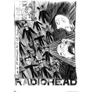 Impact Merch Radiohead Scribble Poster Home/Room Wall Decor Display 91x60cm