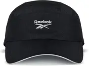 [Reebok] Men's [Ree] cycled Vector Logo Running Cap with Low Profile Front and Speedwick Sweatband