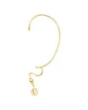 Amorium 18K over Silver CZ Ear Cuff