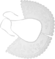 [OATIPHO] Detachable Embroidered Collar Shawl Mini Cape for Women Floral Crochet Capelet Hollow Lace