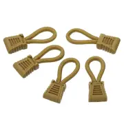 Zipper Pulls Replacement 10pcs Extension Cord Handle Fix Tag Extender Khaki
