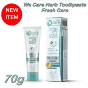 We Care Herb Toothpaste Fresh Care Formula Reduce bad breath, fresh breath 70g