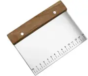 Stainless Steel Pastry Scraper - Dough Bench Scraper Bread Cutter Chopper with N