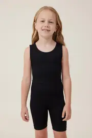 [Cotton On Kids] Cotton On Kids - Imani Seamfree Top - Black 1-2 BLACK