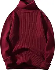 [Generic] Cat Skin And Coat Supplement Male Autumn And Winter Wool Sweater Round Neck Pullover Bottoming Shirt All Matching High Neck Top Max Co Coat